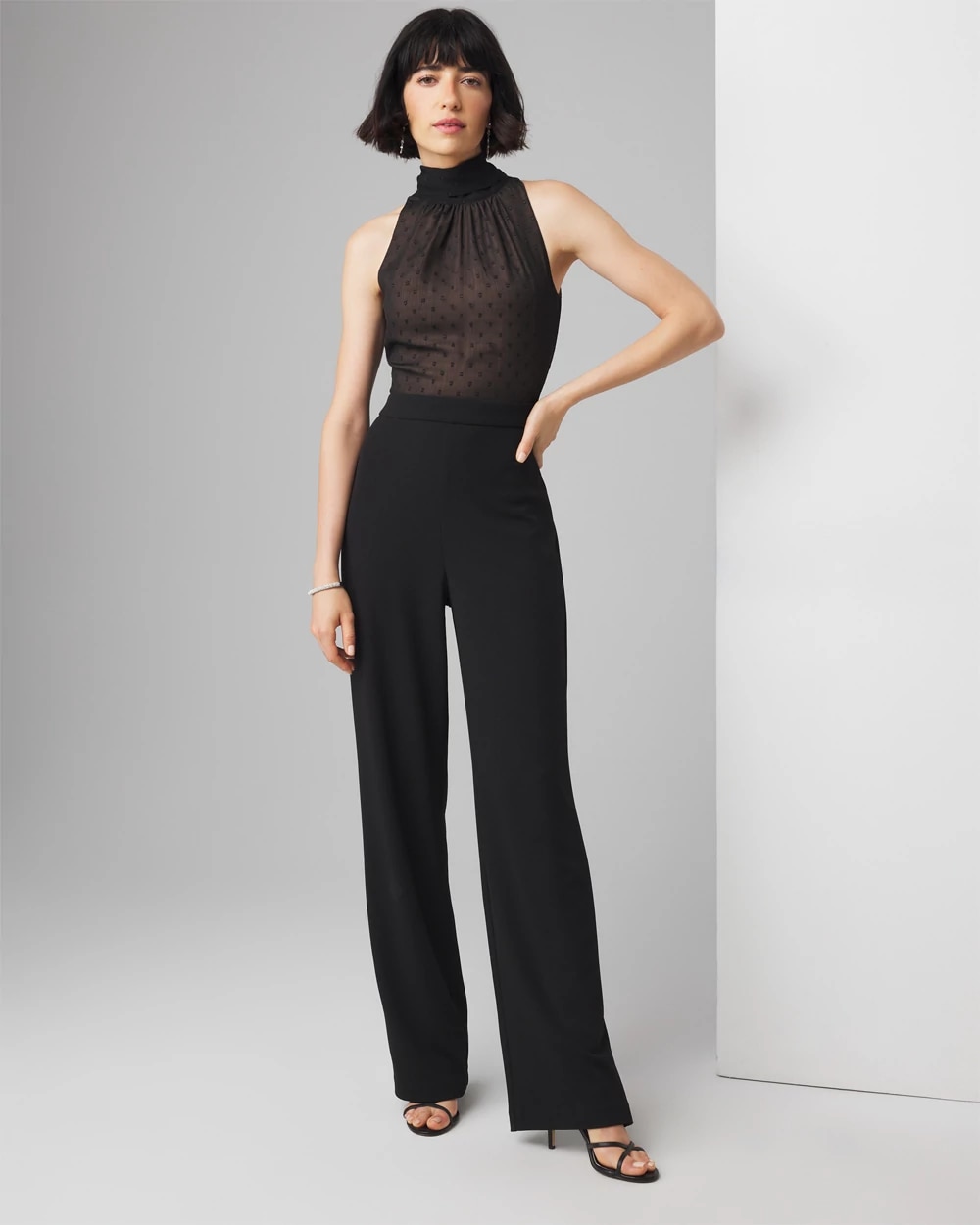 Swiss Dot Jumpsuit | White House Black Market Swiss Dot Jumpsuit | White House Black Market